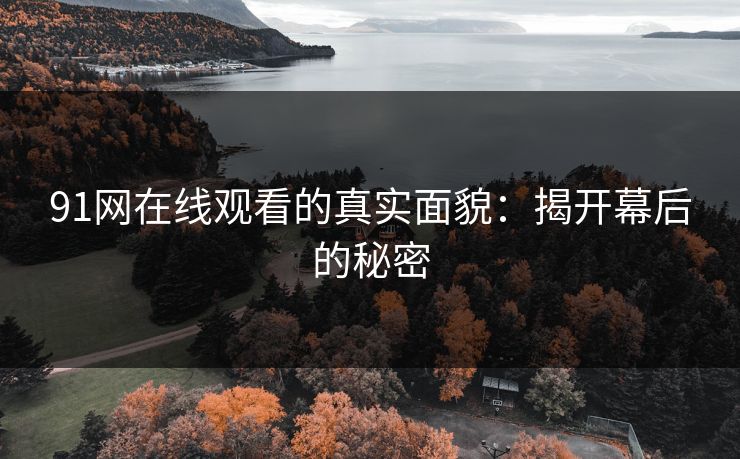 91网在线观看的真实面貌：揭开幕后的秘密