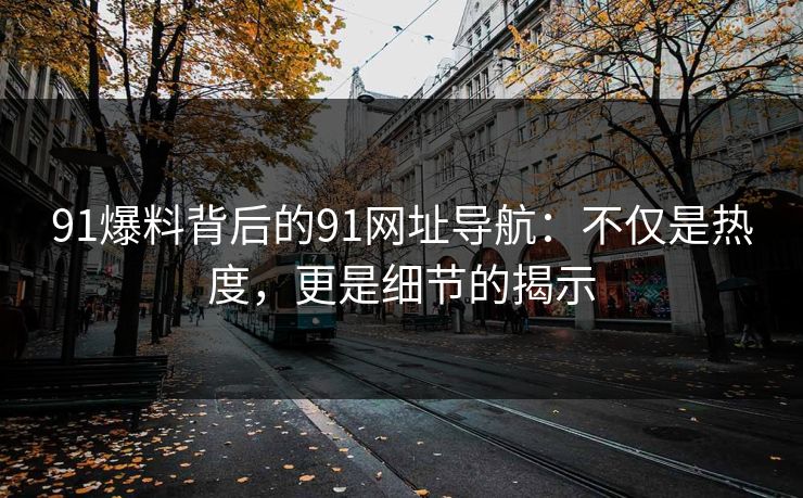 91爆料背后的91网址导航:不仅是热度,更是细节的揭示